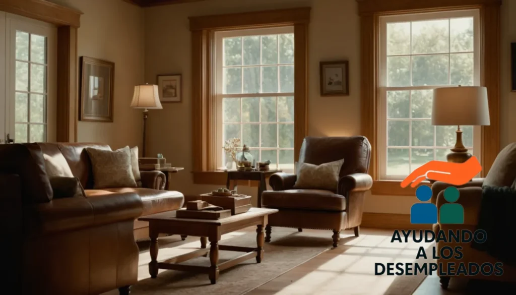 a serene composition of a living room in a small