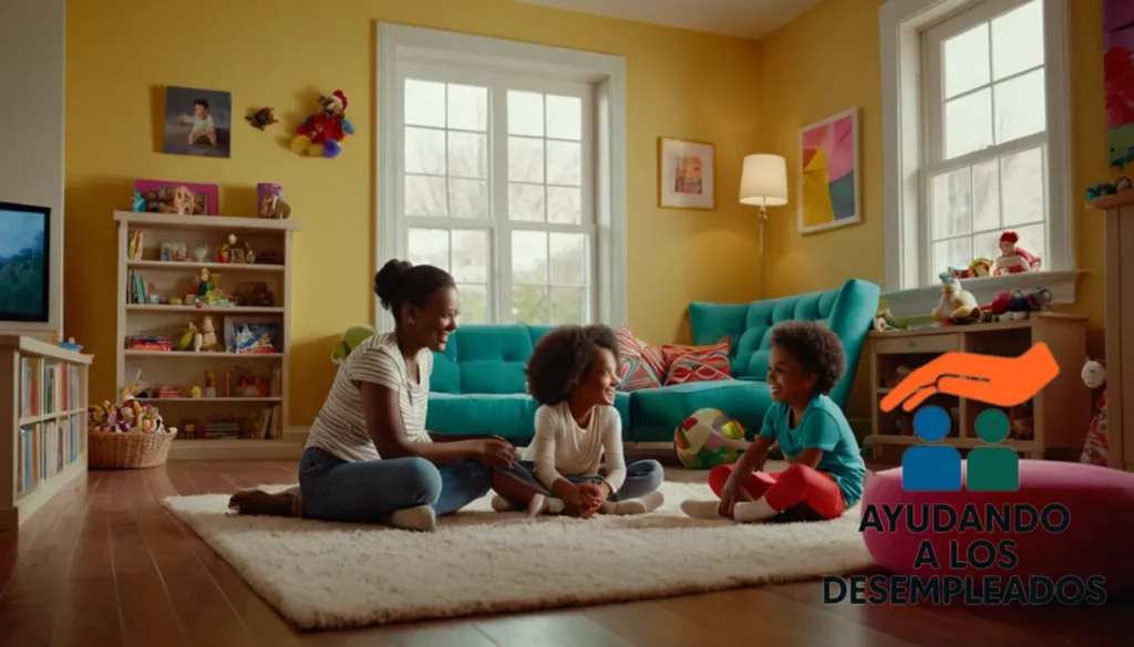 "a warm and inviting living room of a small apartment belonging to a low-income family
