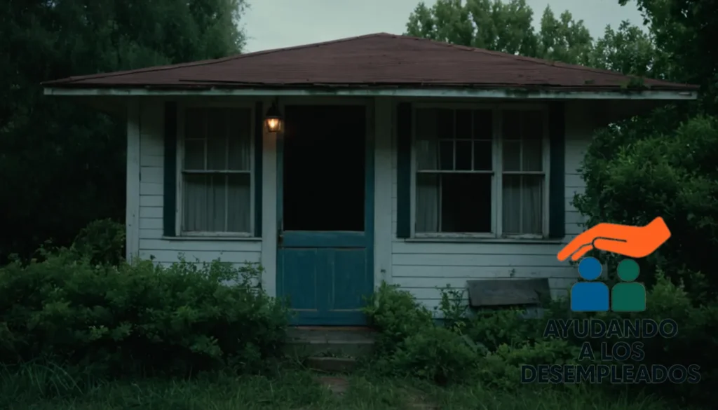a close-up of a foreclosed home's front door