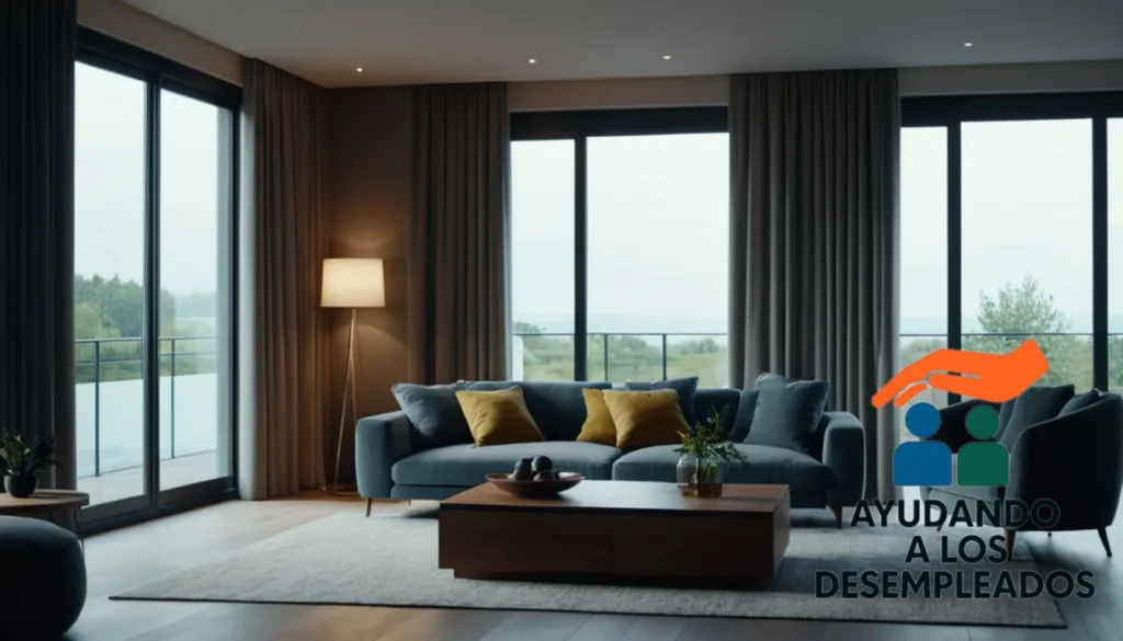 "a spacious floor plan of a modern living room within an efficient home