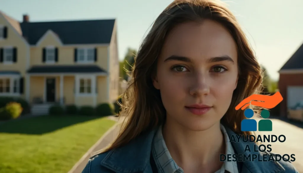 a young adult standing in front of a house