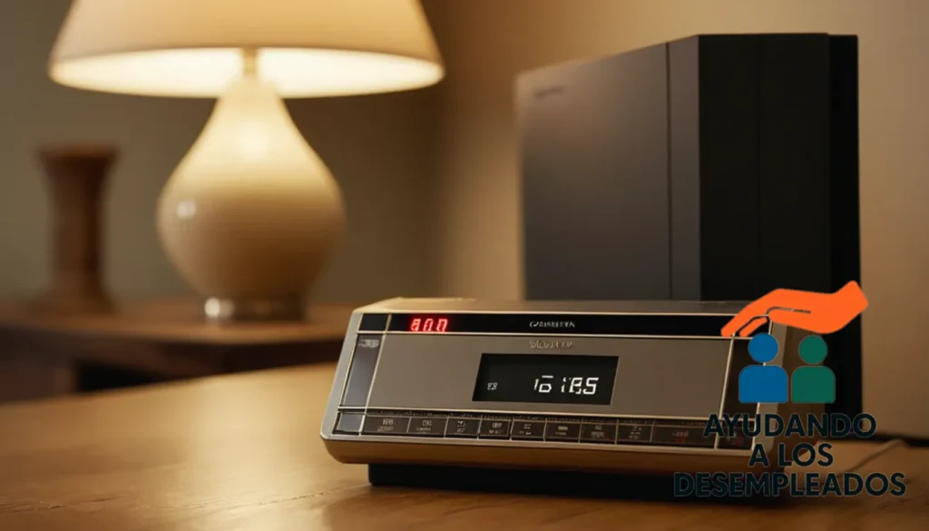 A worn-out and dusty thermostat controlling a cheap-looking electric heater in the background