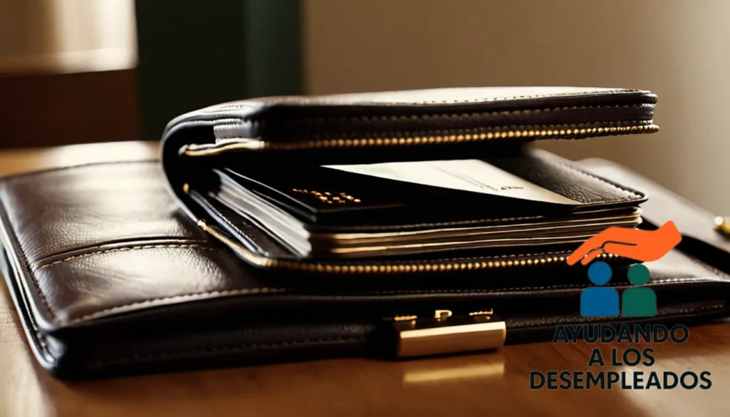 "a close-up of a worn leather-bound wallet containing a mortgage debt payment calculator