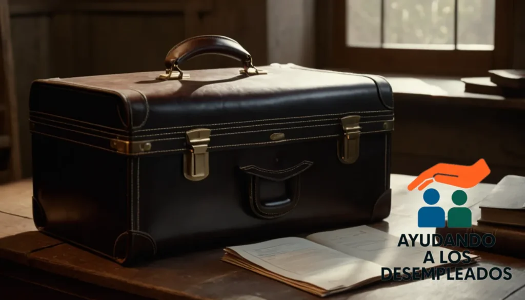 "a weathered and worn-out briefcase