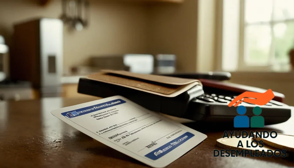 "A blurred photograph of a family's keys and identification cards scattered on a worn-out kitchen table