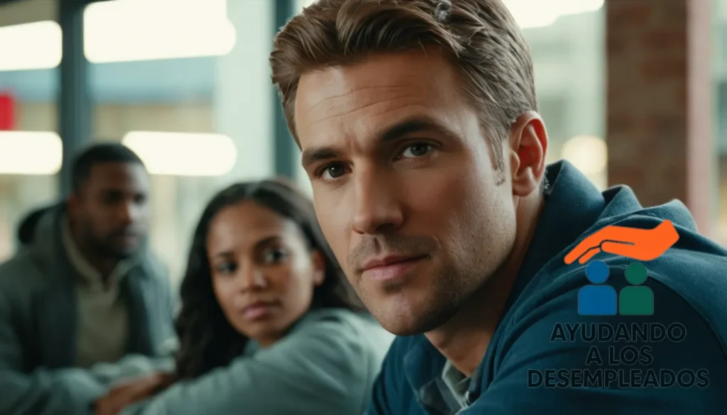 a gentle light shining on a group of people in a urban setting