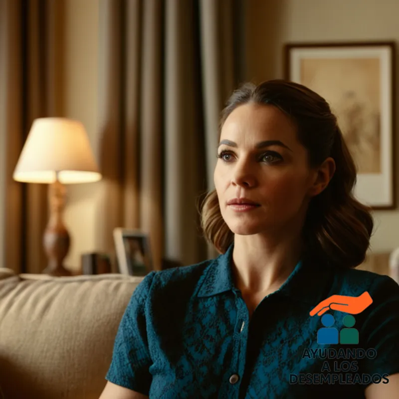 a dimly lit living room with a worn, beige-colored couch in the corner, a faintly glowing LCD TV on the wall behind it, and a faint sheen from the morning sun peeking through partially closed curtains, framing a frazzled family's cluttered space and scattered devices.