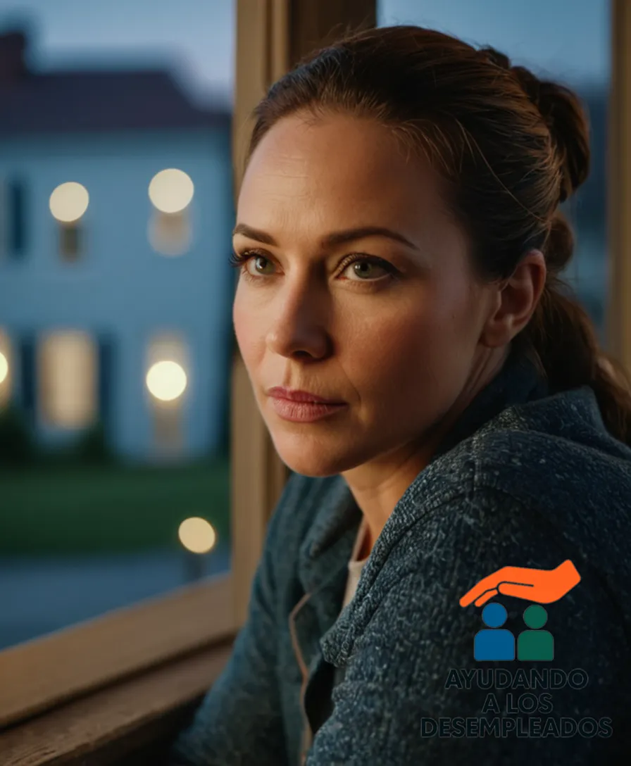 a middle-aged homeowner, dressed in worn yet clean casual clothing, sitting on a creaky porch with a faintly painted façade behind them, gazing pensively at a makeshift whiteboard covered in scribbled financial calculations and notes in the evening light.