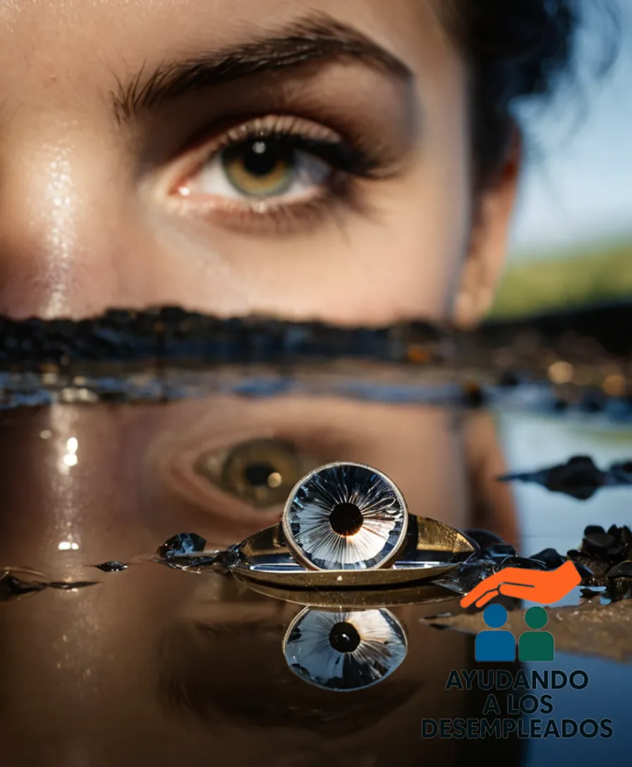 a close-up of a worn-out key lying on top of a pile of foreclosure papers, partially submerged in a shallow puddle of water overflowing from a cracked sink, symbolizing the desperation of losing one's home due to unemployment.