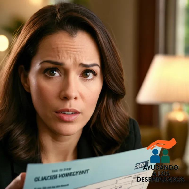 A close-up of a worried homeowner's hand holding a mortgage payment notification letter and a calculator on top of an open notebook with a scribbled budget plan amidst cluttered living room environment with unpaid bills and a large foreclosure clock ticking in the background.
