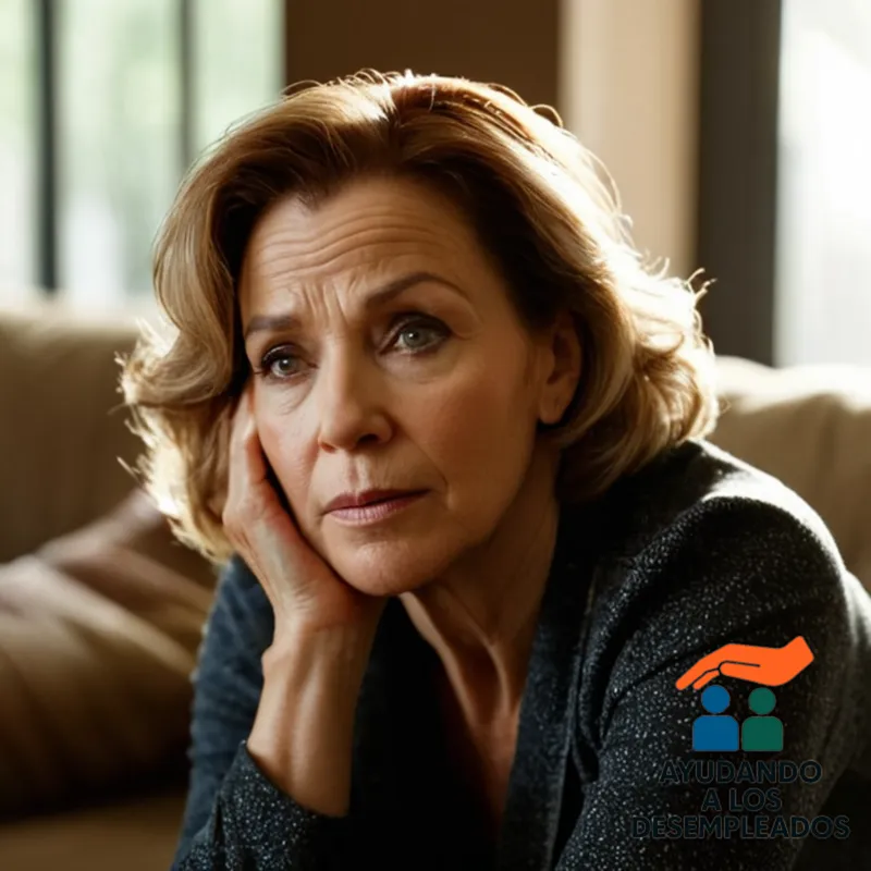 a worn-out, middle-aged woman sitting on her couch, amidst piles of unpaid bills, financial statements, and utility notifications; a foreclosure notice is prominently displayed on the coffee table in front of her, as harsh sunlight casts a sense of desperation through the grimy window.