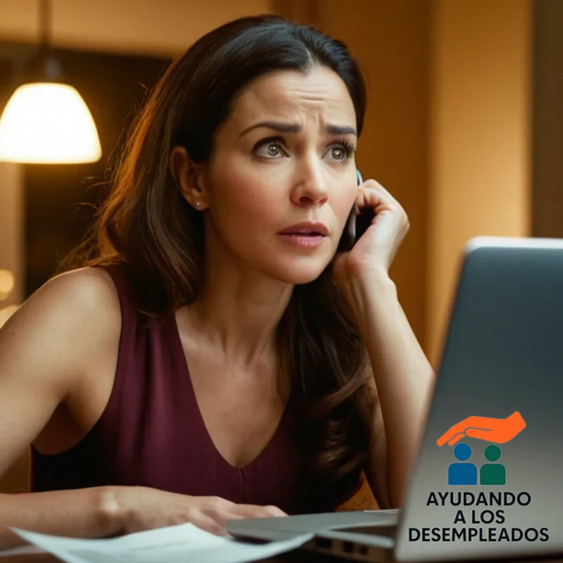 a single mother in her mid-30s sitting at a cluttered kitchen table, surrounded by stacked bills, unpaid rent notices, and a laptop displaying an alarming unemployment statistics webpage, as she stares at a calculator calculating the affordability of living amidst rising housing costs.