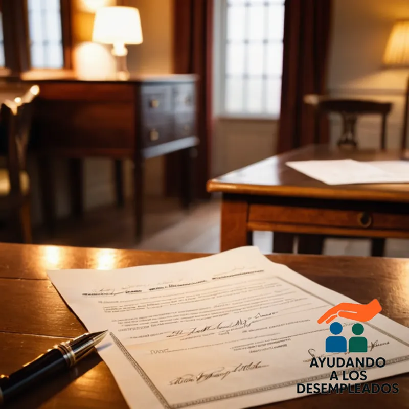 A close-up of a traditional handwritten contract document, surrounded by worn wooden furniture and dimly lit room, symbolizing financial struggle, with a faint mortgage payment schedule scribbled in black pen on a dusty desk edge, conveying the concept of a debt moratorium.