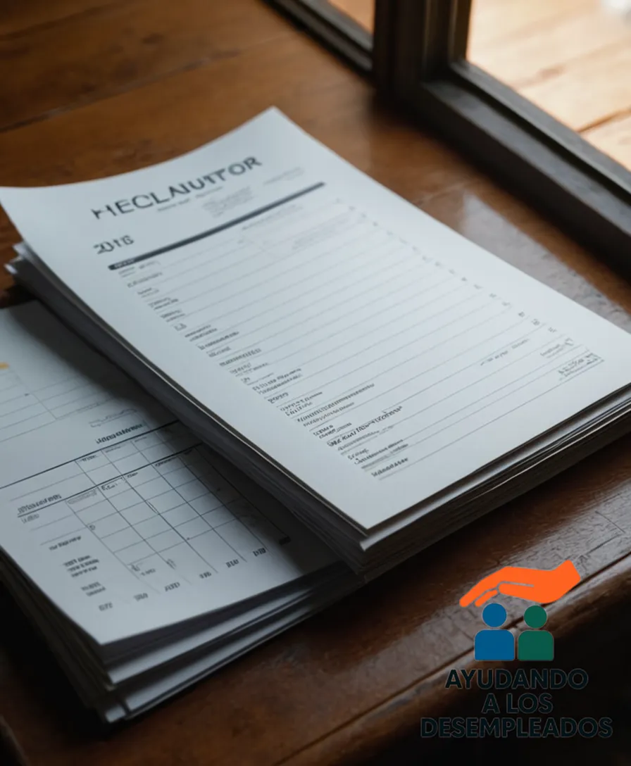 A close-up shot of an official document, such as a government brochure or pamphlet, resting on a worn wooden table in a modest living room, next to a stack of unpaid bills and a worn-out calendar, casting a faint glow from the afternoon sunlight that fills the room.